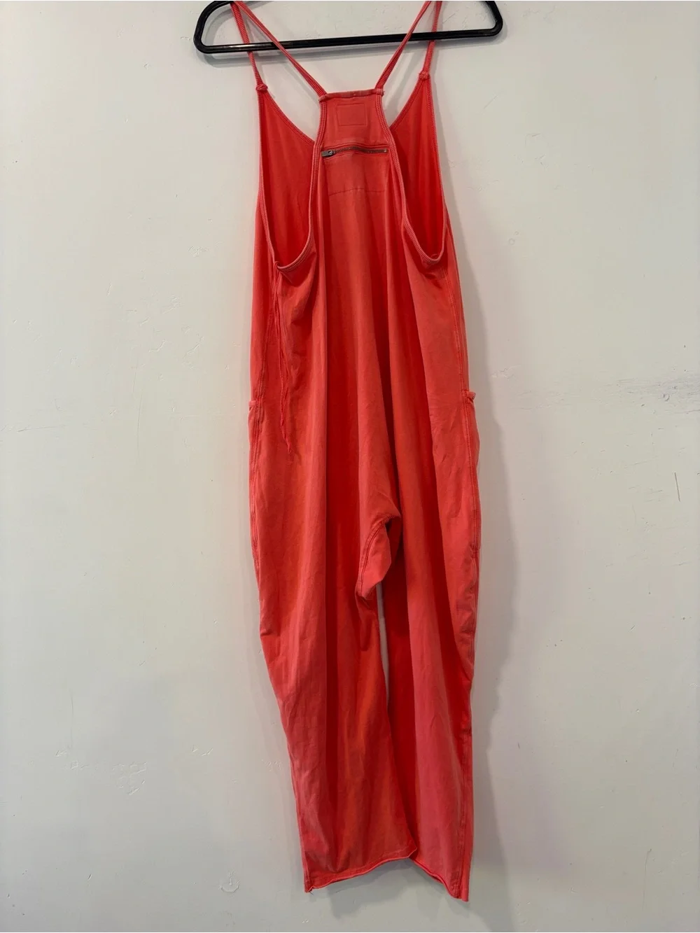 Free People FP Movement Hot Shot Jumpsuit Hippie Slouchy Boho Size XS Orange